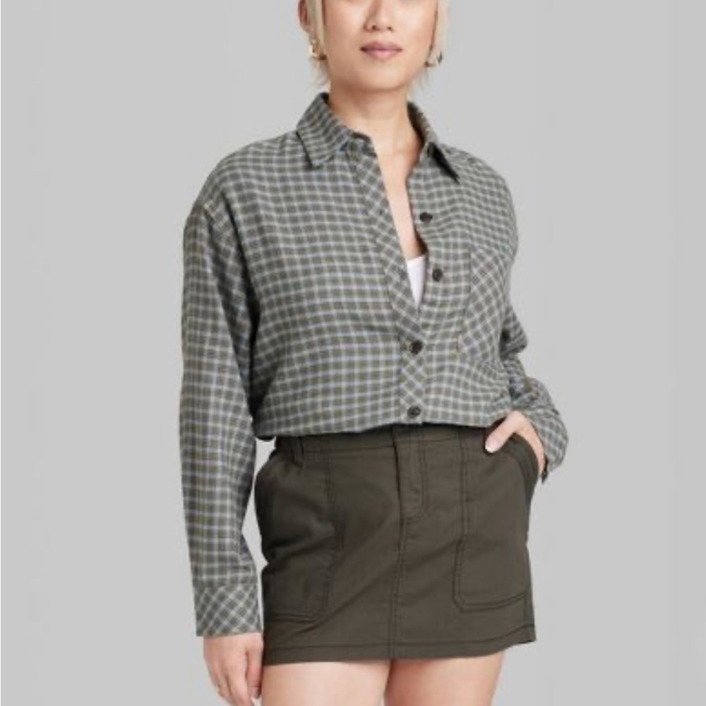 NWT large Wild Fable women’s flannel shirt.